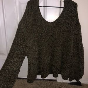 Dark green cozy sweater